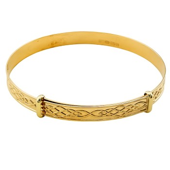 9ct Gold 2.3g Expanding Bangle